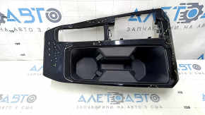 Накладка центральной консоли подстаканники Honda Accord 23-26 черный глянец, с подстаканниками, царапины, тычка