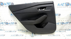Обшивка двери карточка задняя левая Honda Accord 23-26 кожа черная, подлокотник кожа,вставка пластик, с ручкой