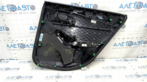 Обшивка двери карточка задняя левая Honda Accord 23-26 кожа черная, подлокотник кожа,вставка пластик, с ручкой