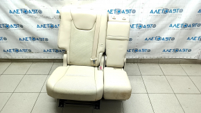 Задний ряд сидений 2 ряд правый Lexus RX350 RX450h 10-12 кожа, бежевый, без airbag, перфорация, с ремнем и подлокотником, примятости кожи, ржавчина, сломана накладка