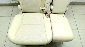 Rândul din spate de scaune Rândul 2 dreapta Lexus RX350 10-12 piele, bej, perforat, cu centură și cotieră, lovituri din piele