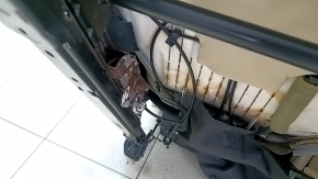 Rândul din spate de scaune Rândul 2 dreapta Lexus RX350 10-12 piele, bej, perforat, cu centură și cotieră, lovituri din piele