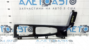 Decorație superioară a consolei centrale Volvo XC90 16-22 negru lucios, zgârieturi