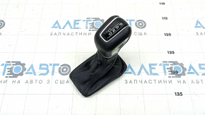 Buton schimbător Volvo XC90 16-22 piele neagră, cu capac, crom, zgârieturi, uzat