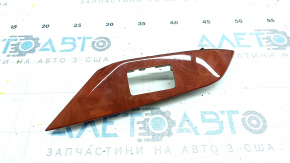 Накладка управления стеклоподъемником задним правым Lexus RX350 RX450h 10-15 под светло-коричневое дерево