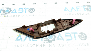 Накладка управления стеклоподъемником задним правым Lexus RX350 RX450h 10-15 под светло-коричневое дерево