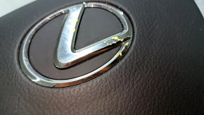 Подушка безопасности airbag в руль водительская Lexus RX350 RX450h 10-12 дорест черная, царапины