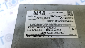 Головное устройство Lexus Hs250h 10-12 царапины, отсутствуют кнопки, полез хром