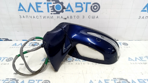 Зеркало боковое левое в сборе Lexus RX350 RX450h 10-12 14 пинов, автозатемнен, поворотник, подсветка, синее, царапины, песок