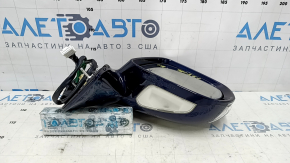 Зеркало боковое правое в сборе Lexus RX350 RX450h 10-12 14 пинов, автозатемнен, поворотник, подсветка, синее, царапины, песок