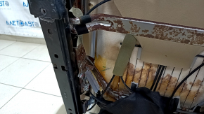 Задний ряд сидений 2 ряд левый Lexus RX350 RX450h 10-12 кожа, бежевый, без airbag, перфорация, примятости кожи, ржавчина
