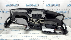 Торпедо передняя панель без AIRBAG BMW X5 G05 19-23 черная, тычки, вмятины