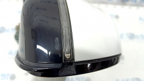 Зеркало боковое левое в сборе BMW X5 G05 19-23 5 пинов, поворотник, подогрев, память, автозатемнение, BSM, белое, потерто