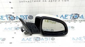 Oglinda laterala dreapta complet BMW X5 G05 19-23 5 pini, semnalizare, incalzire, memorie, BSM, alb