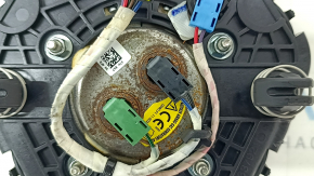 Подушка безопасности airbag в руль водительская BMW X5 G05 19-26 кожа черная, ржавый пиропатрон