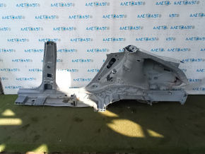 Четверть крыло задняя правая Tesla Model S 12-20 филенка алюминий, серебро, отпилена, с центральной стойкой, тычки, порвана филенка на стойке