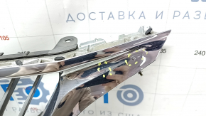 Решетка радиатора grill Lexus RX450h 10-12 дорест, без эмблемы, вздулся хром, песок