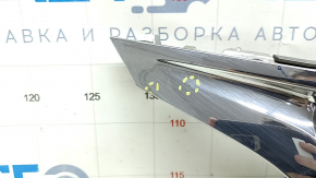Решетка радиатора grill Lexus RX450h 10-12 дорест, без эмблемы, вздулся хром, песок