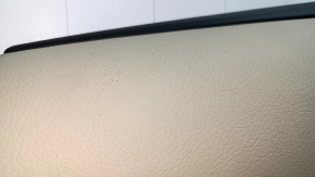 Обшивка двери карточка задняя левая Lexus RX350 RX450h 10-12 беж с беж вставкой кожа, подлокотник беж кожа, без пищалки, задиры, царапины
