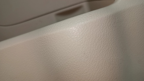 Обшивка двери карточка задняя левая Lexus RX350 RX450h 10-12 беж с беж вставкой кожа, подлокотник беж кожа, без пищалки, задиры, царапины