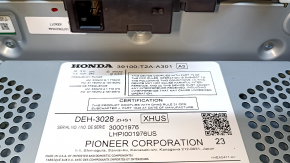 CD-changer, Радио, Магнитофон в сборе Honda Accord 13-17 с дефлекторами