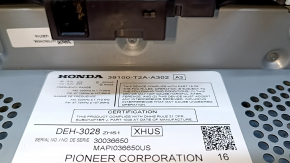 CD-changer, Радио, Магнитофон в сборе Honda Accord 13-17 с дефлекторами, полез хром