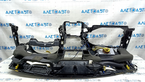 Торпедо передняя панель с AIRBAG Lexus RX350 RX450h 10-15 темно-коричневая, ржавый пиропатрон