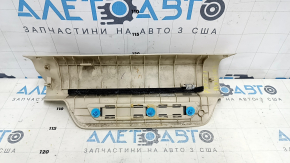 Garnitură prag spate dreapta Lexus RX350 RX450h 10-15 bej, cu ornamente cromate, zgârieturi