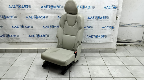 Scaun spate dreapta Volvo XC90 16-23 piele gri pentru 3 randuri, pentru curatare chimica, zgarieturi