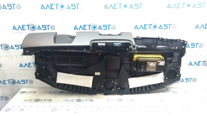 Торпедо передняя панель с AIRBAG Tesla Model 3 18- кожа черн, с накладкой под динамики, ржавый пирапатрон