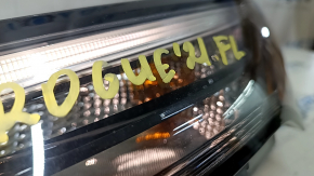 Поворотник ДХО левый Nissan Rogue 21-26 галоген + LED us built, сломано крепление, песок, мелкие царапины