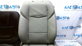 Обшивка пассажирского сидения Cadillac ATS 13- кожа серая, SPORT, с накладкой коричневой