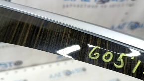 Накладка центральной консоли BMW X5 G05 19-26 под дерево Fineline Stripe, без крышки, царапины