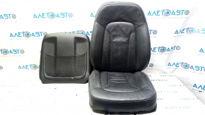 Tapițerie scaun șofer Audi Q7 4L 10-15 încălzită, piele neagră