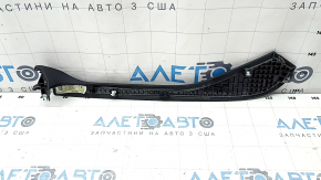 Decorație consola centrală lateral stânga sus BMW X5 G05 19-22 piele neagră