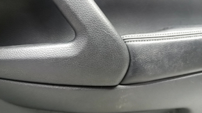 Garnitură portiere față dreapta Nissan Rogue 14-16 negru, inserție din grafit, crestat