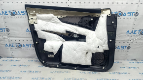 Garnitură portiere față dreapta Nissan Rogue 14-16 negru, inserție din grafit, crestat