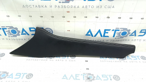 Decorație consola centrală lateral stânga sus Nissan Rogue 21-24 piele, neagră