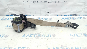 Ремень безопасности задний центральный Hyundai Sonata 15-19 бежевый, под чистку