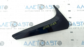 Molura luneta dreapta Toyota Highlander 14-19 negru lucios, zgarieturi