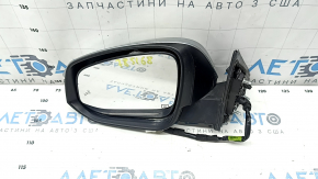 Зеркало боковое левое в сборе Toyota Highlander 14-19 7 пинов, поворотник, подогрев, BSM, серебро
