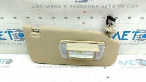 Козырек правый Toyota Avalon 13-15 бежевый, без крючка, с подсветкой, под чистку