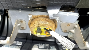 Торпедо передняя панель с AIRBAG Toyota Highlander 14-19 черная, ржавый пиропатрон, потерта