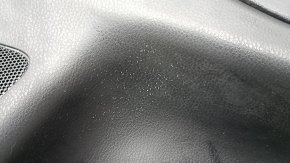 Garnitura portiera fata dreapta Toyota Highlander 17-19 negru, cotiera piele neagra, insert rosu inchis, mulaj gri, stricat, necesita curatare