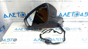 Зеркало боковое левое в сборе Volkswagen ID.4 23 6+2 пина, черный LC9X, поворотник, подогрев, подсветка, BSM