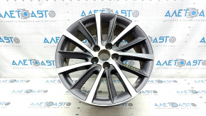 Диск колесный R18 x 7J ET30 Toyota Highlander 14-19 тип 4 графит, легкая бордюрка, коррозия