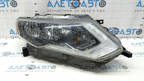 Фара передняя правая Nissan Rogue 17-20 галоген, без крепления, царапины, надломано крепление