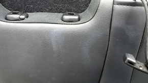 Rândul din spate al treilea rând Toyota Highlander 17-17 piele neagră, cusături maro, curățabil uscat, lovituri, contact cu apa