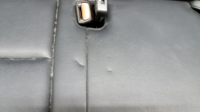 Rândul din spate al treilea rând Toyota Highlander 17-17 piele neagră, cusături maro, curățabil uscat, lovituri, contact cu apa