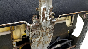 Rândul din spate al treilea rând Toyota Highlander 17-17 piele neagră, cusături maro, curățabil uscat, lovituri, contact cu apa